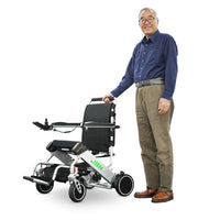 HKM-864147 Lightweight Portable Electric Wheelchair with 120kg Capacity - 23KG, 20km Range, Adjustable Speed