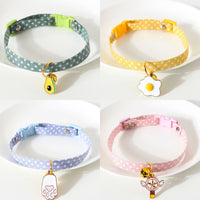 HKM-8642237 Avocado-Themed Safety Necklace for Pets - Adjustable Cotton Polyester Collar with Alloy Pendant