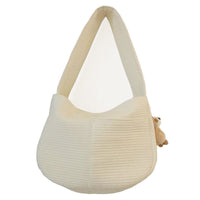 HKM-8642493 Pet Travel Backpack for Cats - White Canvas Crossbody Carrier