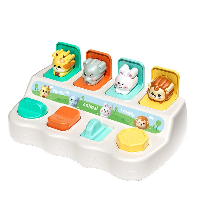 HKM-864275 Animal Popup Game for Kids - Engaging Educational Toy to Enhance Hand Coordination Skills