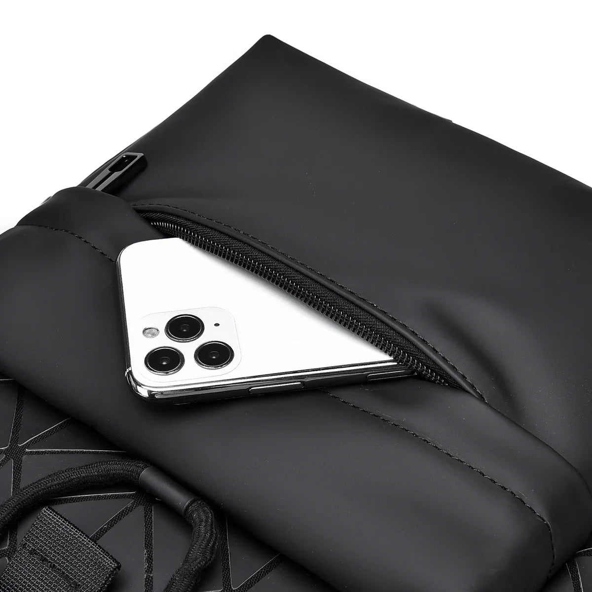 HKM-864339 Casual Clamshell Laptop Backpack with High Capacity, Waterproof Design and Breathable Shoulder Straps for Outdoor Use