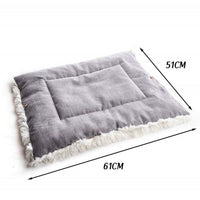 HKM-8643517 Self-Heating Plush Pet Blanket - Double Layer Washable Sleeping Pad for Dogs & Cats