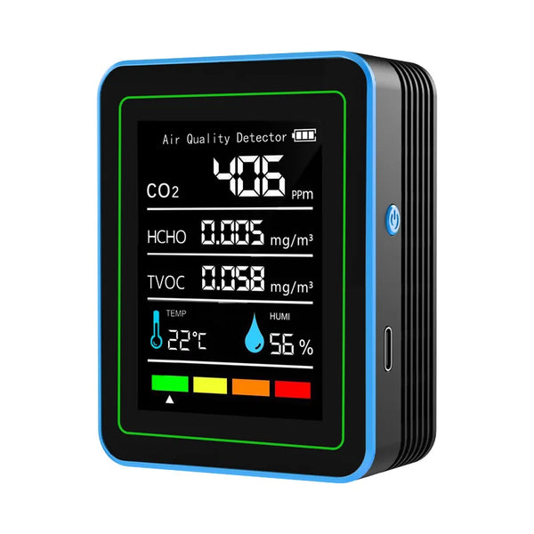 HKM-864467 Indoor Air Quality Monitor CO2 Meter with Temperature and Humidity Detection