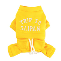 HKM-8644797 Cozy Fleece Hoodie Jumpsuit for Small & Medium Dogs - Autumn/Winter Pet Apparel