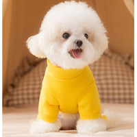 HKM-8644797 Cozy Fleece Hoodie Jumpsuit for Small & Medium Dogs - Autumn/Winter Pet Apparel