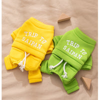 HKM-8644797 Cozy Fleece Hoodie Jumpsuit for Small & Medium Dogs - Autumn/Winter Pet Apparel