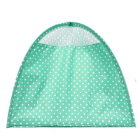 HKM-8645053 Collapsible Pet Tent in Green, Yellow, and Pink Dots - Portable and Lightweight Polyester Design (43x43x41CM)
