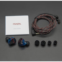 HKM-864595 In-Ear HiFi Headphones with Ring Iron Subwoofer, 20-40K Hz Frequency Response, 106 dB Sensitivity, 1.2m OFC Cable