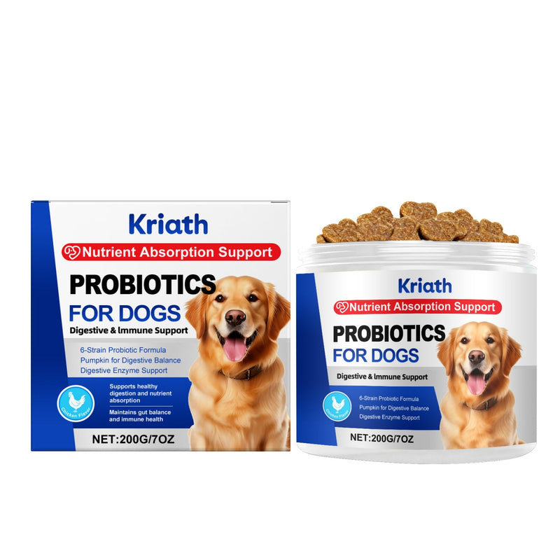 HKM-8646077 Probiotic Chews for Dogs with Pumpkin and Papaya Extracts for Digestive Health