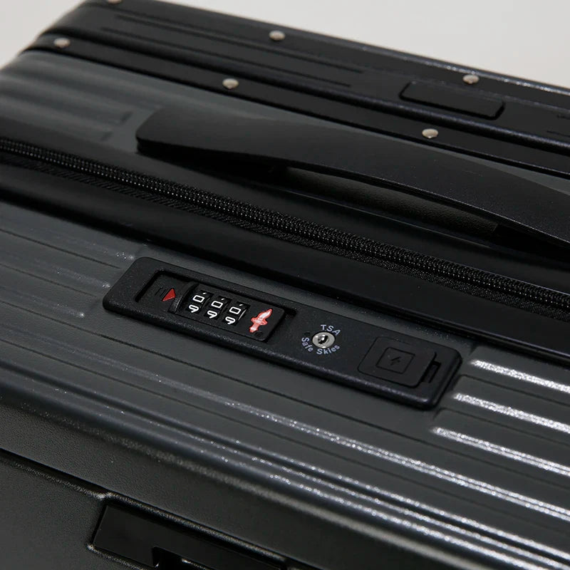 HKM-864659 Soft Shell Carry-On Suitcase with Open Top and Laptop Compartment for Travelling