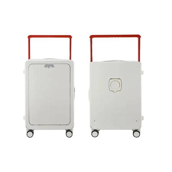 HKM-864659 Soft Shell Carry-On Suitcase with Open Top and Laptop Compartment for Travelling