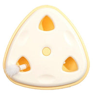 HKM-8646845 Automatic Induction Cat Teaser Toy - Cream Cheese Color, ABS Material