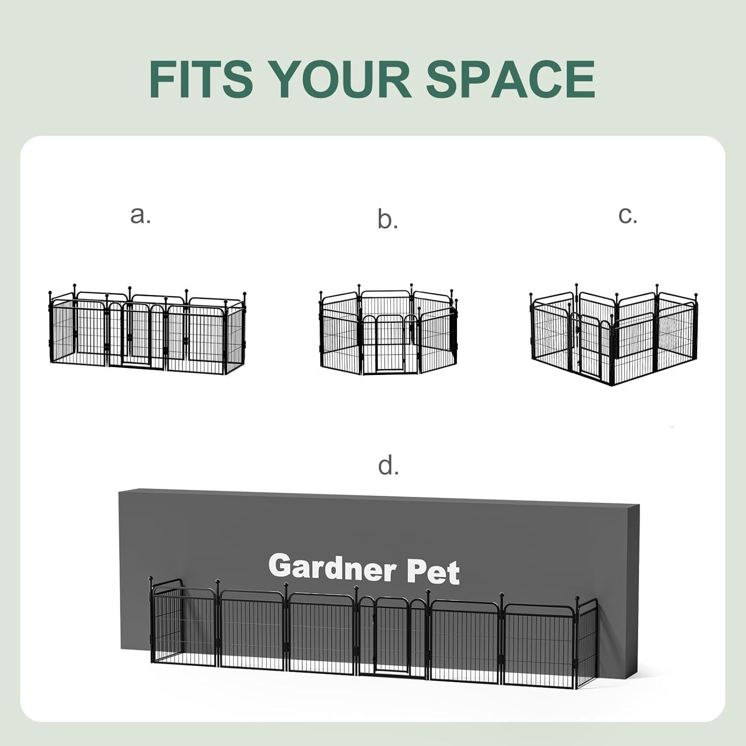 HKM-8647613 Foldable Indoor & Outdoor Dog Playpen with Gravity Lock for Small & Medium Pets