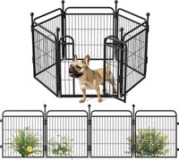 HKM-8647613 Foldable Indoor & Outdoor Dog Playpen with Gravity Lock for Small & Medium Pets