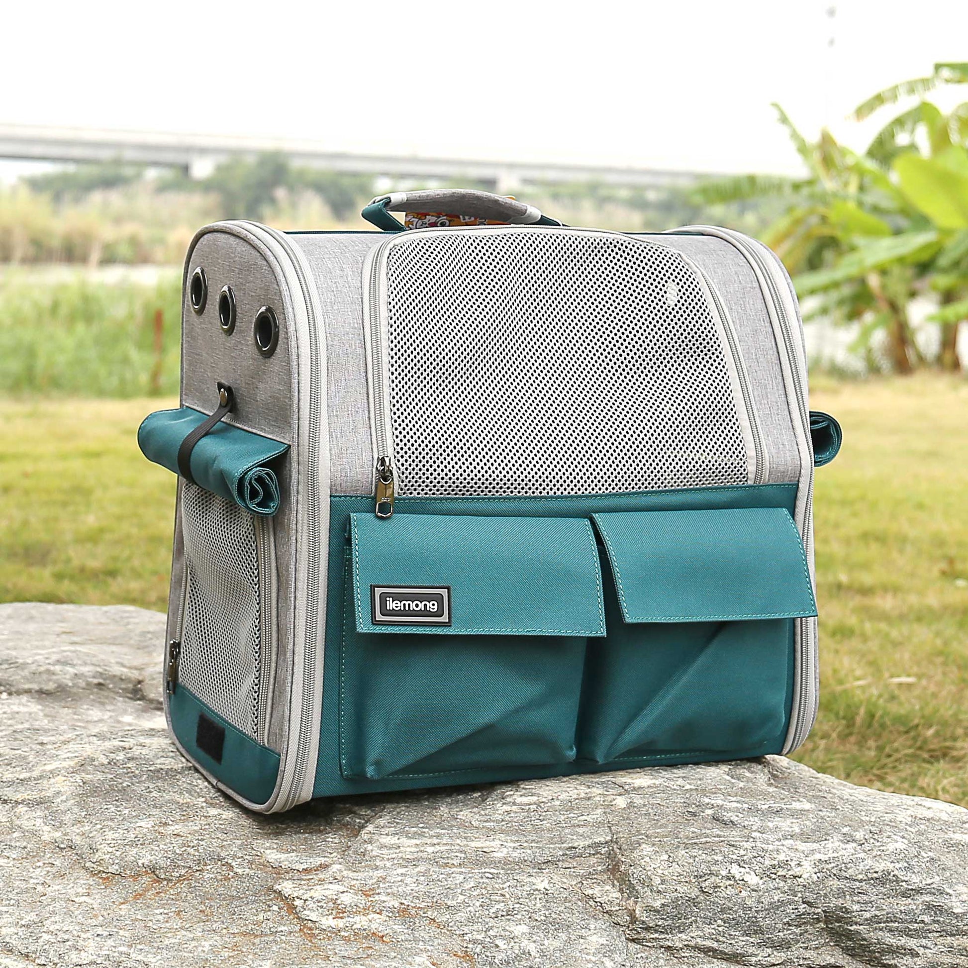 HKM-8647869 Stylish Foldable Soft Pet Carrier with Adjustable Ventilation for Dogs and Cats