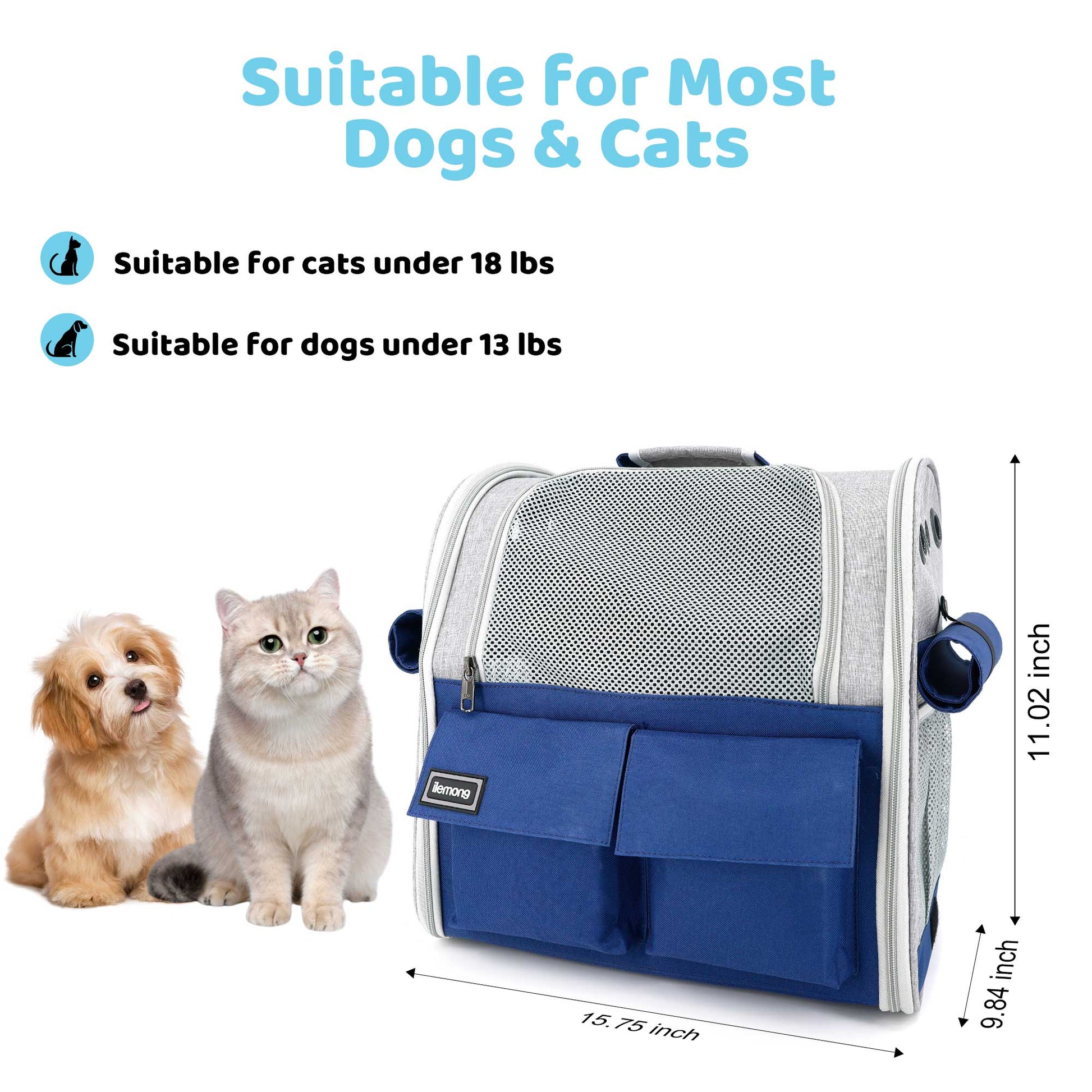 HKM-8647869 Stylish Foldable Soft Pet Carrier with Adjustable Ventilation for Dogs and Cats