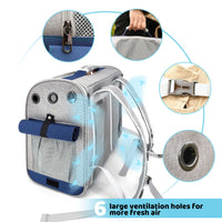 HKM-8647869 Stylish Foldable Soft Pet Carrier with Adjustable Ventilation for Dogs and Cats