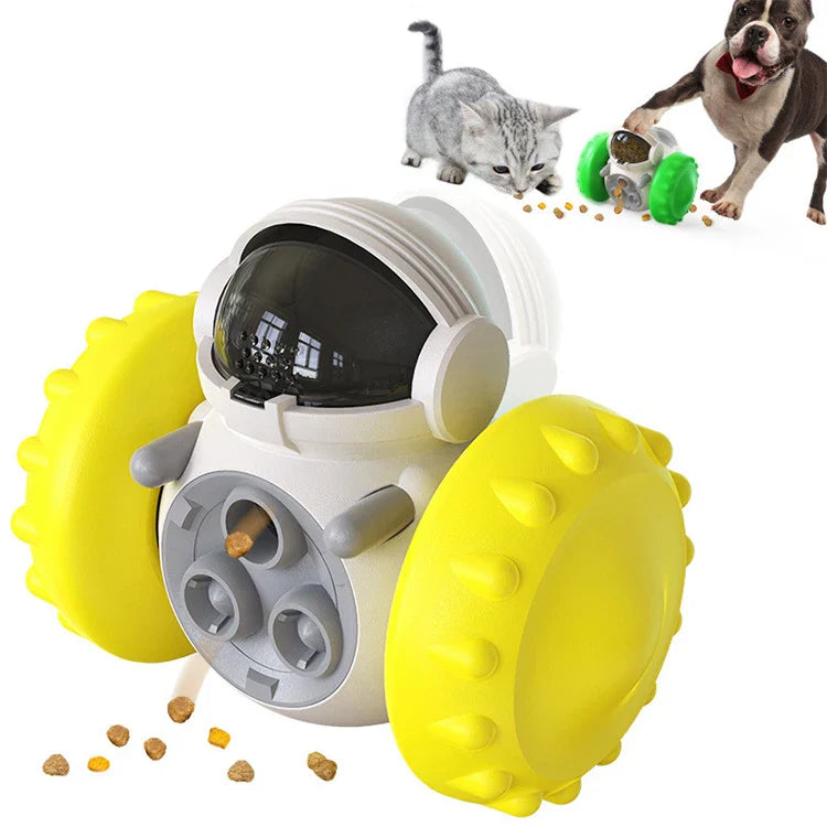 HKM-864787 Interactive Pet Tumbler Toy for Dogs and Cats - Slow Feeder Balance Swing Food Dispenser in Multiple Colours