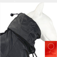 HKM-8647997 Waterproof Polyester Rain Gear for Small and Medium Dogs ¨C Four-Legged Design in Black and Champagne