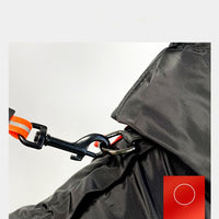 HKM-8647997 Waterproof Polyester Rain Gear for Small and Medium Dogs ¨C Four-Legged Design in Black and Champagne