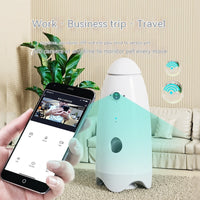 HKM-8649789 Automatic Cat and Dog Feeder with 1080p Video Function - USB Rechargeable, White, ABS Material, Compact Size