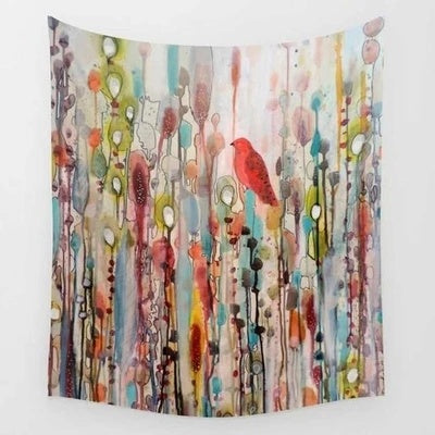 HKM-864979 Plush Polyester Fiber Wall Tapestry for Versatile Home Decor