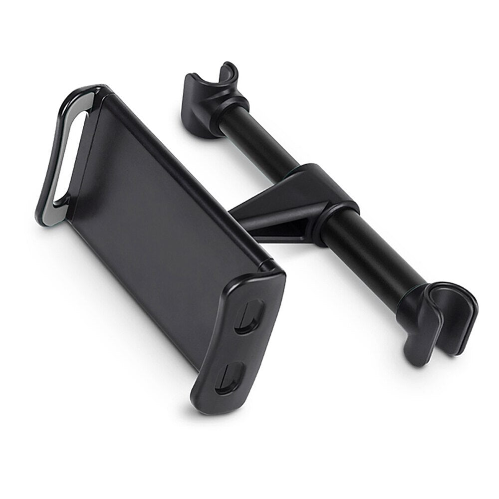 HKM-864979 Universal Space Aluminum Alloy Car Headrest Phone Navigation Holder with Strong Magnet
