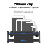 HKM-864979 Universal Space Aluminum Alloy Car Headrest Phone Navigation Holder with Strong Magnet