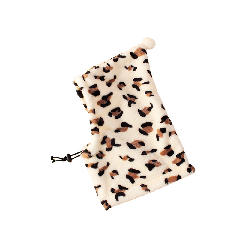 HKM-8650813 Adorable Leopard Print & Solid Color Bear Ears Headgear for Dogs and Cats