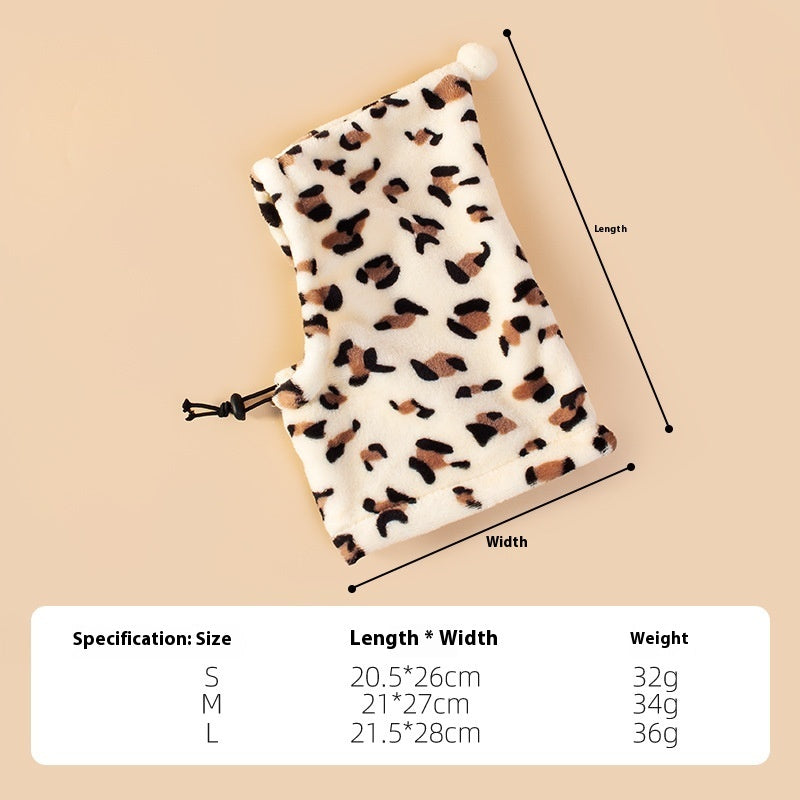 HKM-8650813 Adorable Leopard Print & Solid Color Bear Ears Headgear for Dogs and Cats