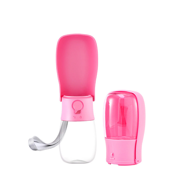 HKM-8651837 Foldable Portable Pet Water Bottle ¨C 280ML Capacity, Convenient Travel Design