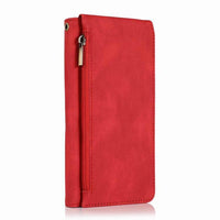 HKM-865299 Stylish Solid Color PU Leather Wallet Case for Mobile Phones