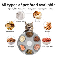 HKM-8653245 Automatic Cat Food Dispenser with WiFi App Control - Holds 6 Meals, Dual Ice Packs, Rechargeable Battery, Easy Clean Design