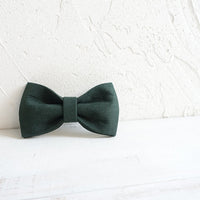 HKM-8653757 Dark Green Velvet Bow Knot Pet Collar for Dogs and Cats