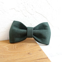 HKM-8653757 Dark Green Velvet Bow Knot Pet Collar for Dogs and Cats