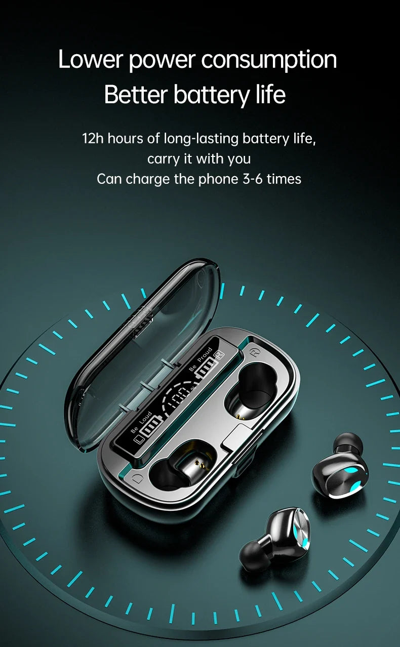 HKM-865427 X8 Touch Screen Wireless Earbuds with Stereo HIFI Sound for Gaming and Music