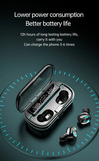 HKM-865427 X8 Touch Screen Wireless Earbuds with Stereo HIFI Sound for Gaming and Music