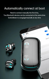 HKM-865427 X8 Touch Screen Wireless Earbuds with Stereo HIFI Sound for Gaming and Music