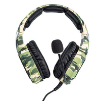 HKM-865491 K8 Camouflage Gaming Headphones with 3.5mm Plug for PS4, Xbox One, iPhone, and iPad