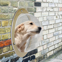 HKM-8655421 Acrylic Small Pet Fence with Window for Enhanced Interaction and Fun