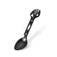 HKM-865619 Multifunctional Stainless Steel Fork Spoon Combination with Bottle Opener for Outdoor Use