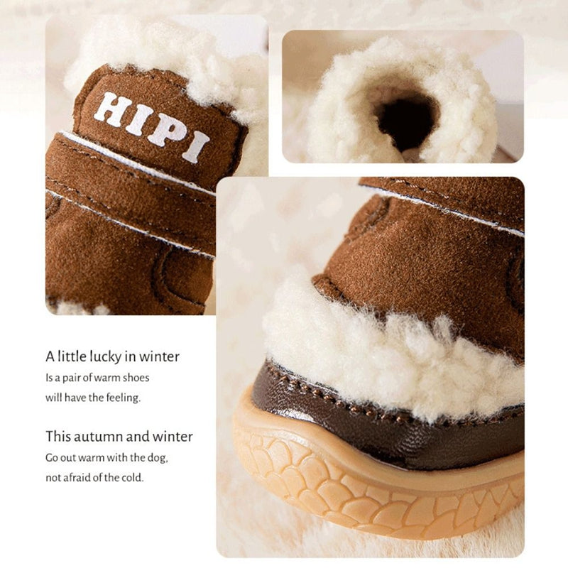 HKM-8658365 Durable Waterproof Winter Dog Boots with Anti-Slip Soles for Ultimate Paw Protection
