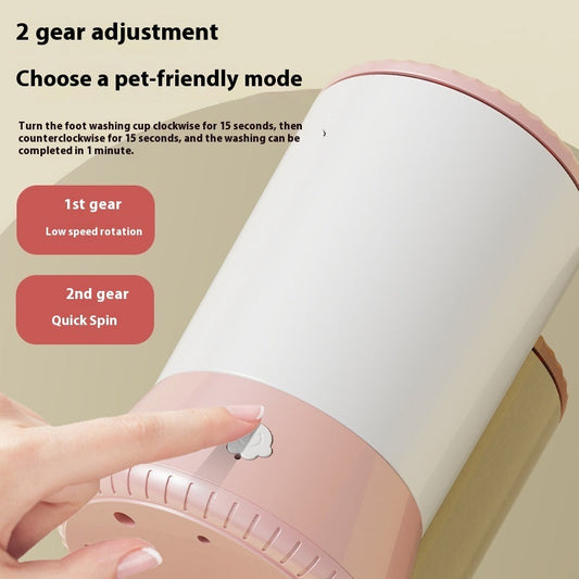 HKM-8659389 Electric Pet Foot Cleaning Machine for Dogs and Cats - Silicone and ABS Material, Available in Multiple Colors