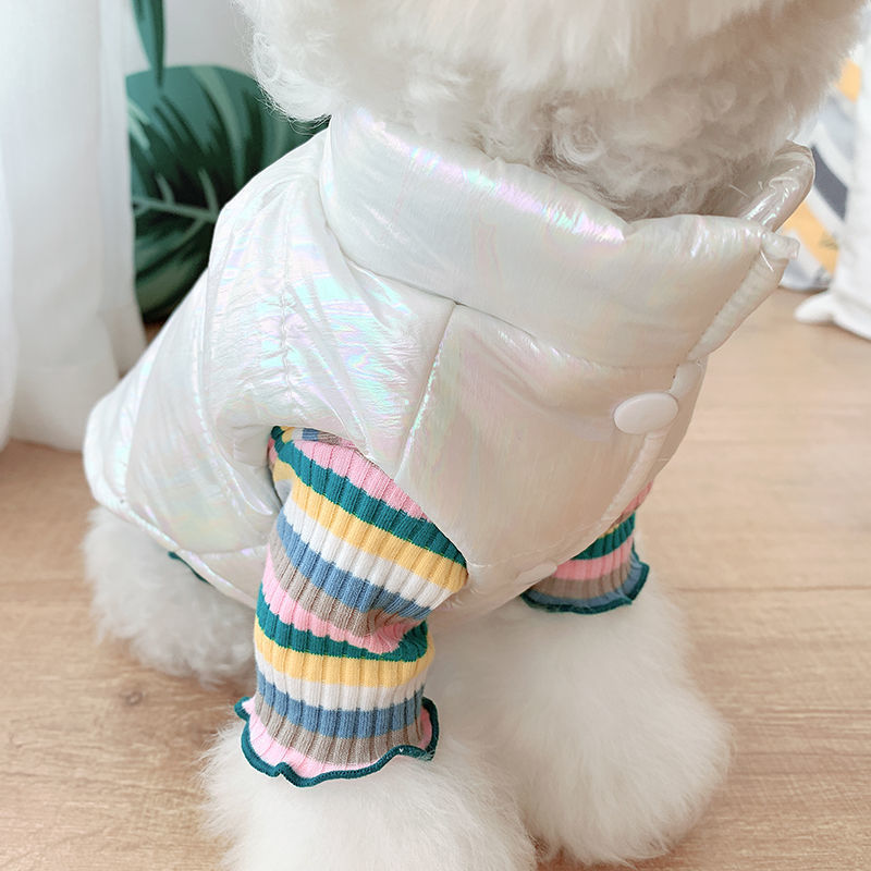 HKM-8659901 Bright Pink & White Waterproof Vest for Pets - XS to XL Sizes