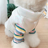HKM-8659901 Bright Pink & White Waterproof Vest for Pets - XS to XL Sizes