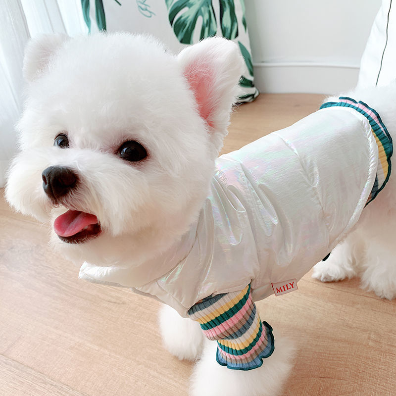 HKM-8659901 Bright Pink & White Waterproof Vest for Pets - XS to XL Sizes