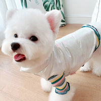 HKM-8659901 Bright Pink & White Waterproof Vest for Pets - XS to XL Sizes