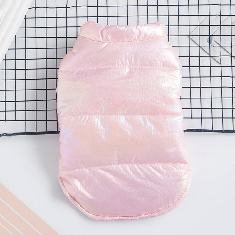 HKM-8659901 Bright Pink & White Waterproof Vest for Pets - XS to XL Sizes