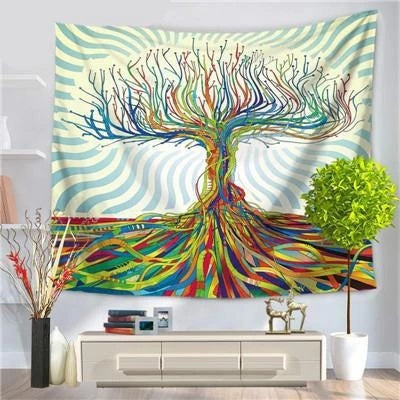 HKM-866131 Plush European Classical Tapestry Wall Hanging - 100% Polyester Fiber Fabric
