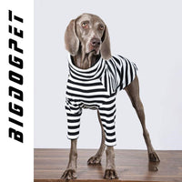 HKM-8662077 Large Dog Thin Inner Layer Clothing in Black and White - Multiple Sizes Available